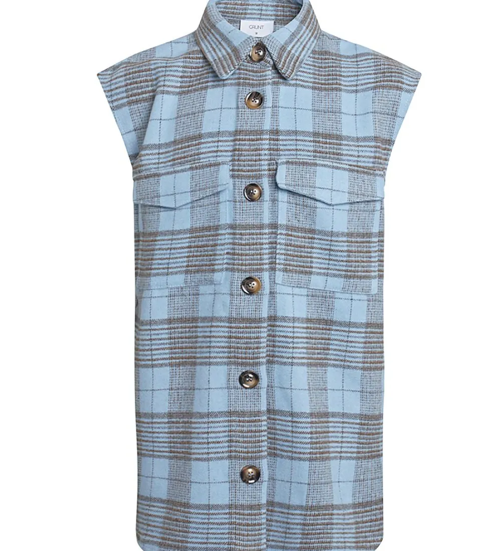 Vest - Nadya - Baby Blue m. Tern|Grunt Clearance