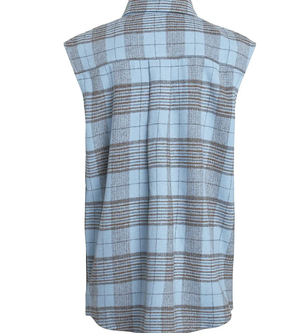 Vest - Nadya - Baby Blue m. Tern|Grunt Clearance