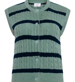 Vest - Strik - GrLine - Dust Green/Navy|Grunt Online