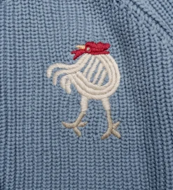 Cardigan - Strik - Kaj - Blue Blizzard|Hanevild Outlet