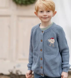 Cardigan - Strik - Kaj - Blue Blizzard|Hanevild Outlet