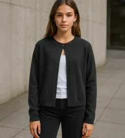 Cardigan - Strik - HdLaura - Mørkegråmeleret|Hound Online