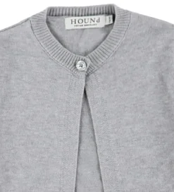 Cardigan - Strik - HdLaura - Lysegråmeleret|Hound New