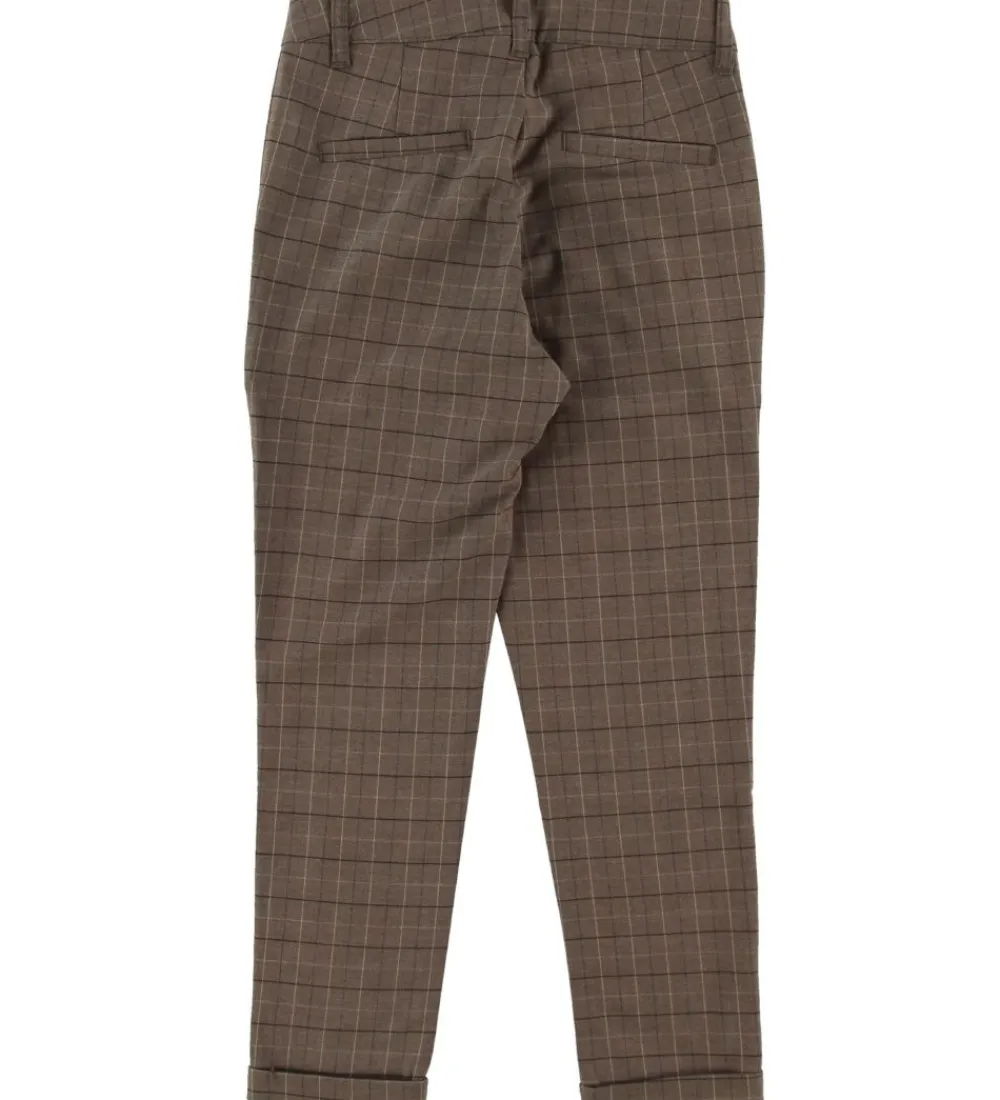 Chinos - Fashion Chino Checks - Brown|Hound Hot