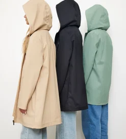 Regnfrakke - PU - Støvet Grøn|Hound Sale