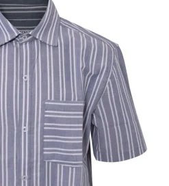 Skjorte - Deep Blue/White Striped|Hound Best