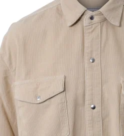 Skjorte - Fløjl - Corduroy - Sand|Hound Discount