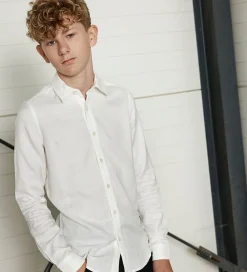 Skjorte - Hør/Viskose - Hvid|Hound Sale