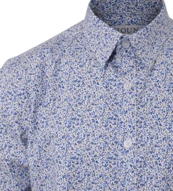 Skjorte - Hvid m. Blomster|Hound Sale