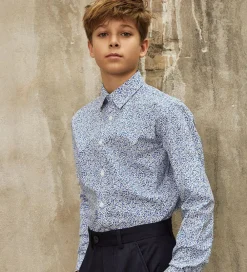 Skjorte - Hvid m. Blomster|Hound Sale