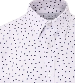 Skjorte - Hvid m. Prikker|Hound Best