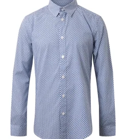 Skjorte - Hvid/Blå m. Sole|Hound Clearance