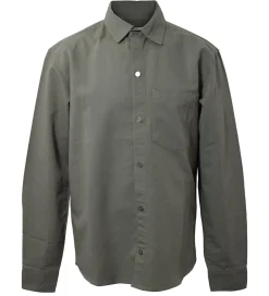 Skjorte - Linen Blend - Army|Hound Online