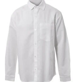 Skjorte - Linen Blend - Hvid|Hound Clearance