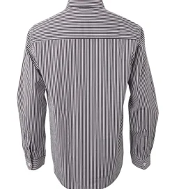 Skjorte - Sort/Hvidstribet|Hound