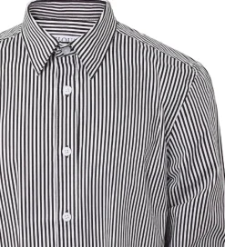 Skjorte - Sort/Hvidstribet|Hound