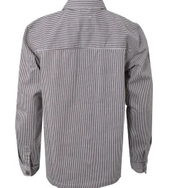 Skjorte - Striped Overshirt - Black/Off White|Hound New