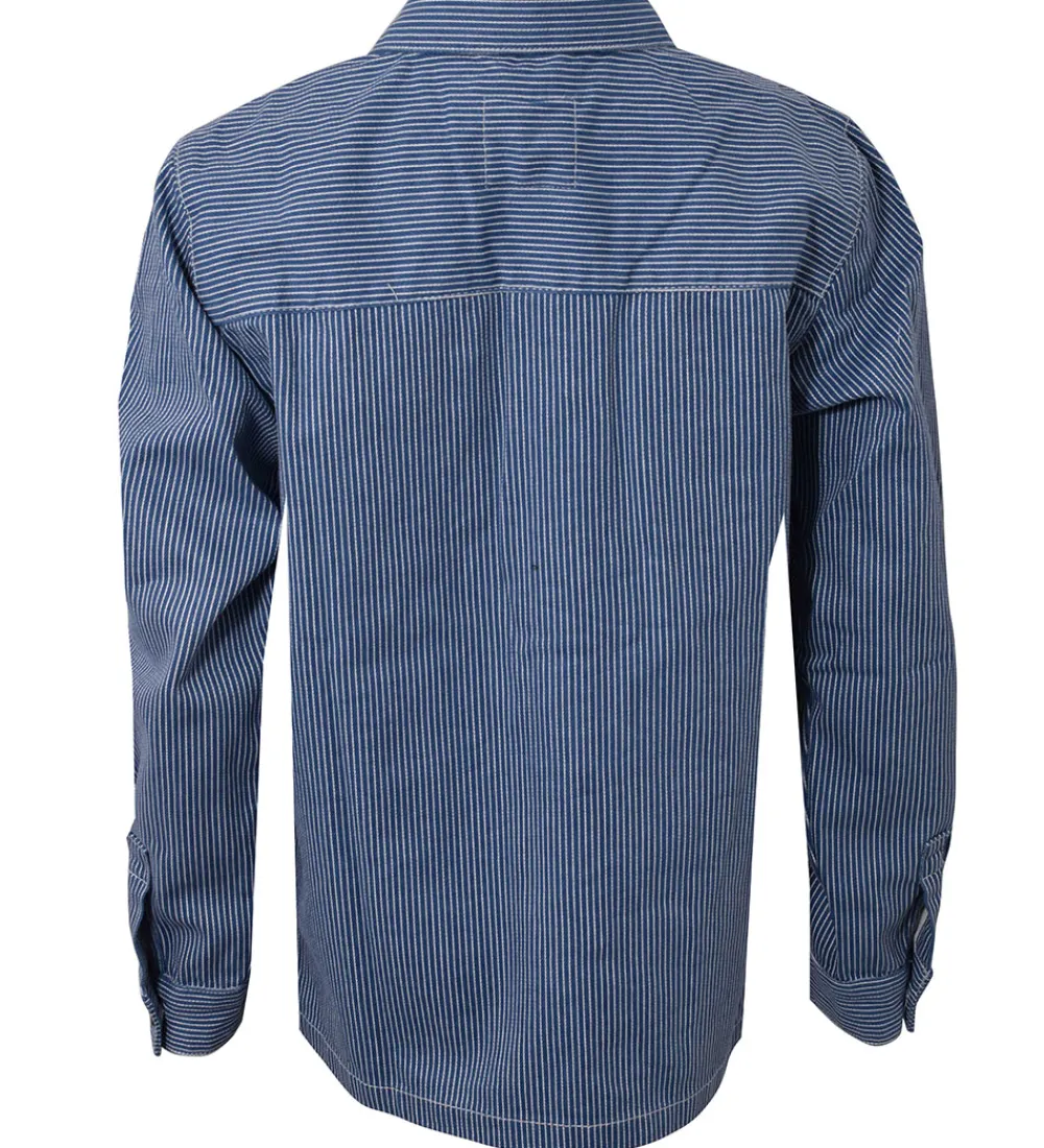 Skjorte - Striped Overshirt - Off White/Light Blue|Hound Online