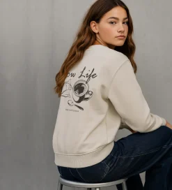 Sweatshirt - HdSofia - Beige|Hound Clearance