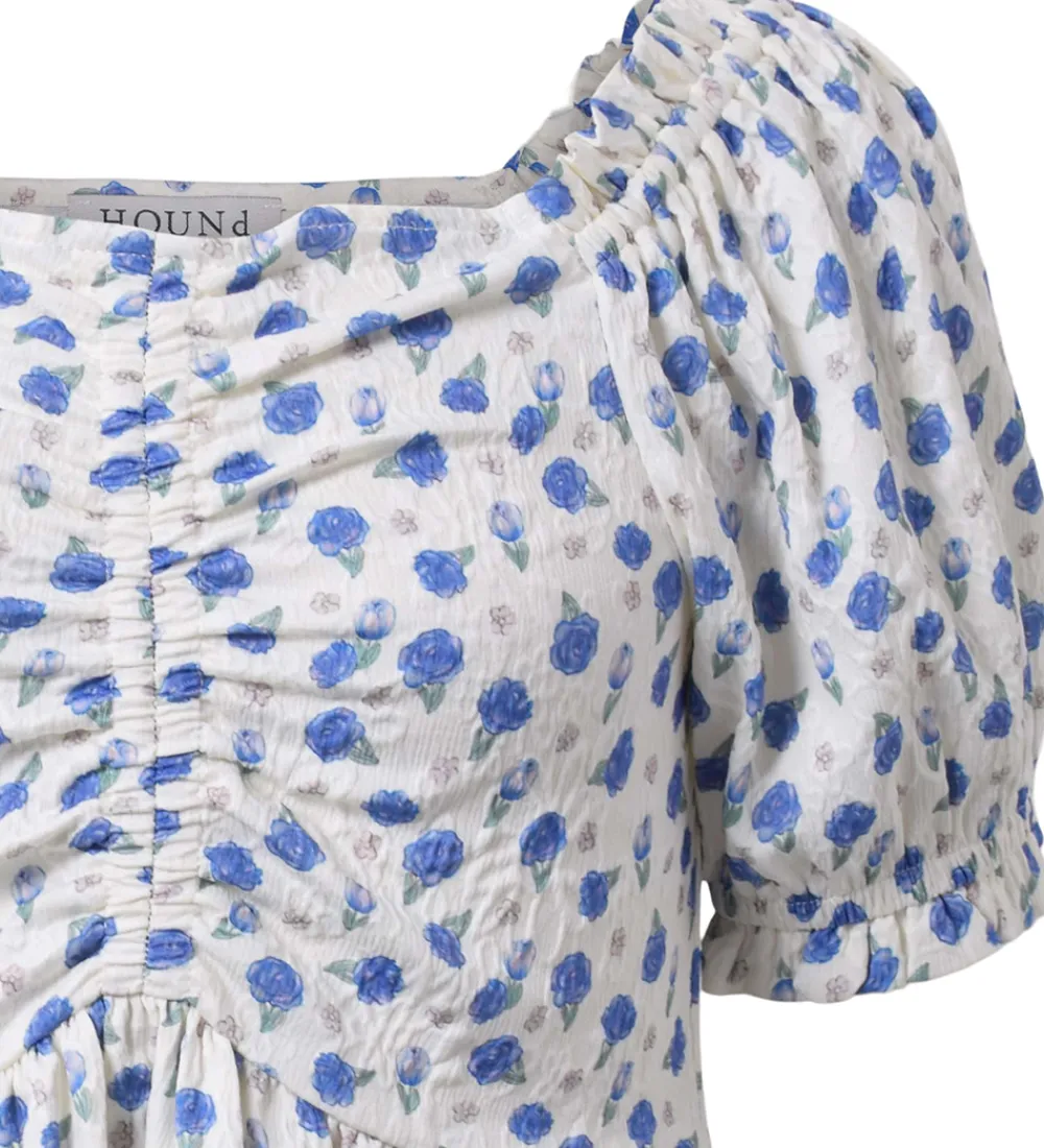 Top - Flower - Light Blue|Hound Sale