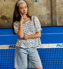 Top - Flower - Light Blue|Hound Sale