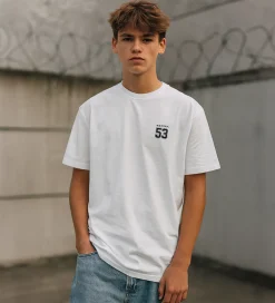 T-shirt - Hvid m. Print|Hound