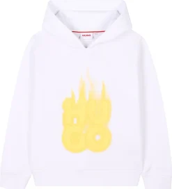 Hættetrøje - Hvid/Gul|HUGO Outlet