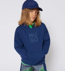 Hættetrøje - Medieval Blue|HUGO Outlet