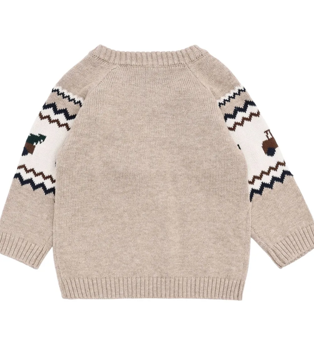 Bluse - Strik - HCPerry - Beige Melange m. Lastb|Hust and Claire Hot