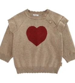 Bluse - Strik - HCPusle - Biscuit m. Hjerte|Hust and Claire Discount