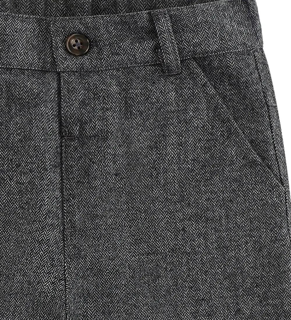 Bukser - HCTage - Herringbone - Grey Blend|Hust and Claire Clearance