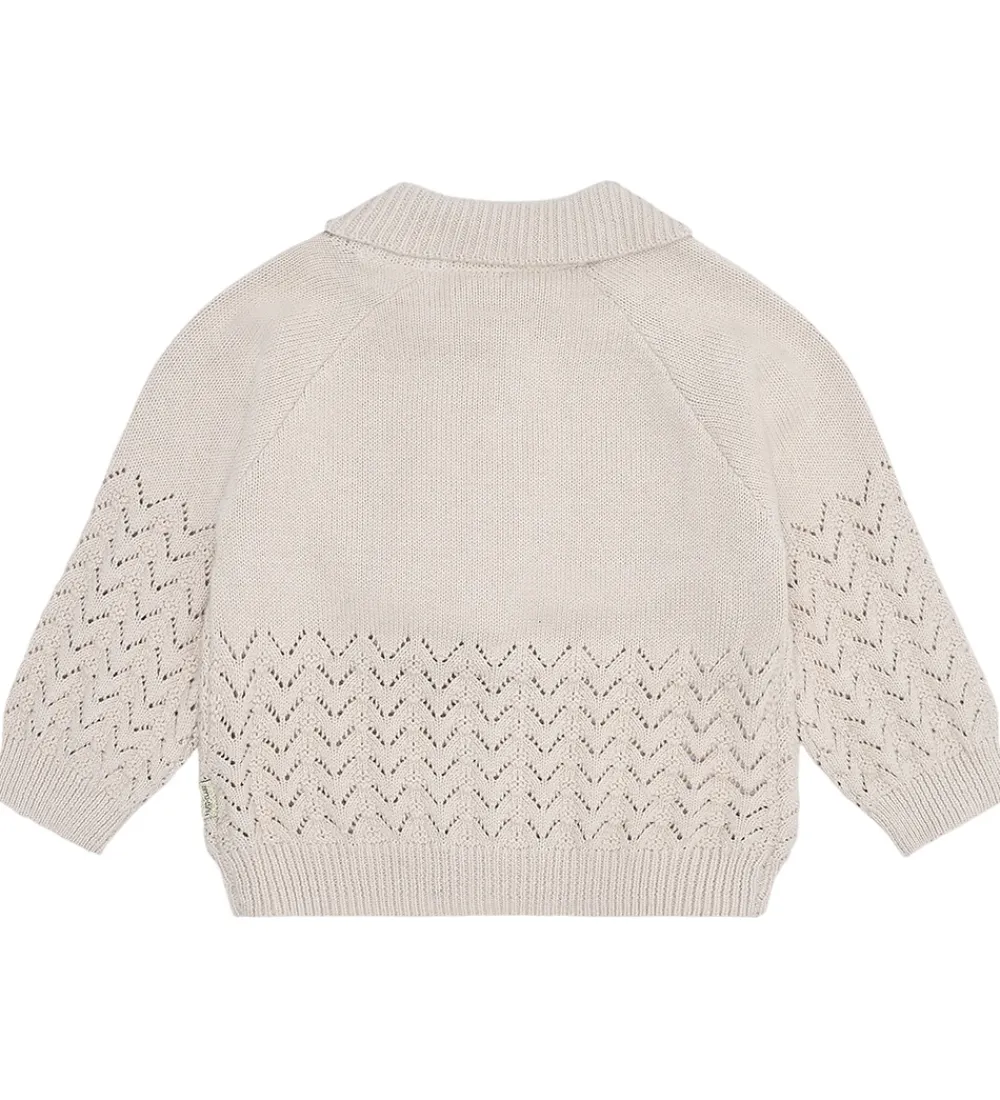 Cardigan - Strik - Cilja Embroidery - French Oak|Hust and Claire Online