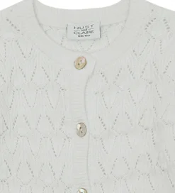 Cardigan - Strik - Cilja - White m. Hulmønster|Hust and Claire Discount