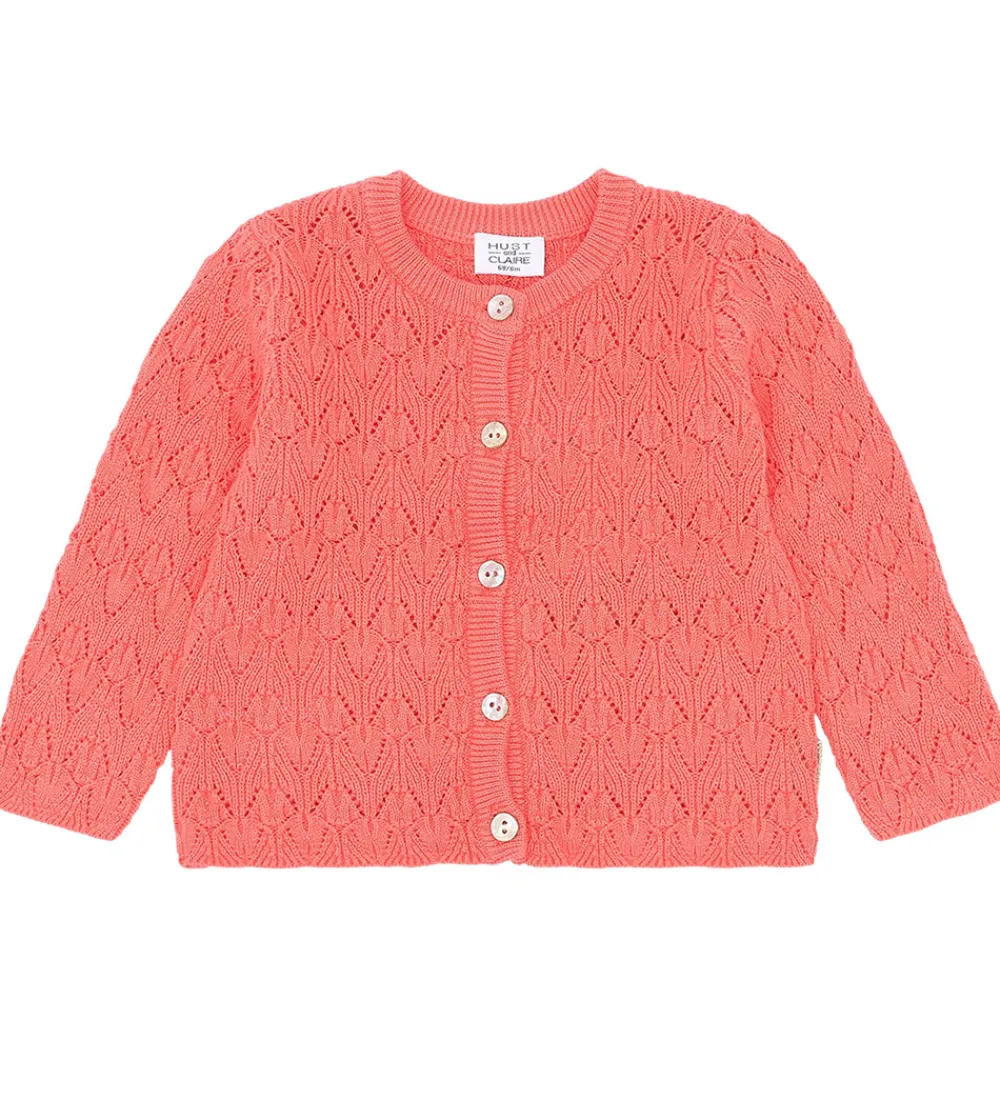 Cardigan - Strik - Cilja - Wild Coral|Hust and Claire Outlet