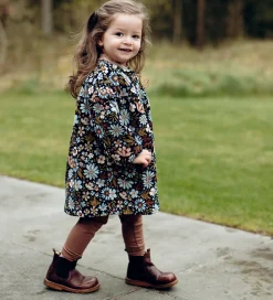 Fløjlskjole - HCKaroline - Light Blue/Navy m. Bl|Hust and Claire Clearance