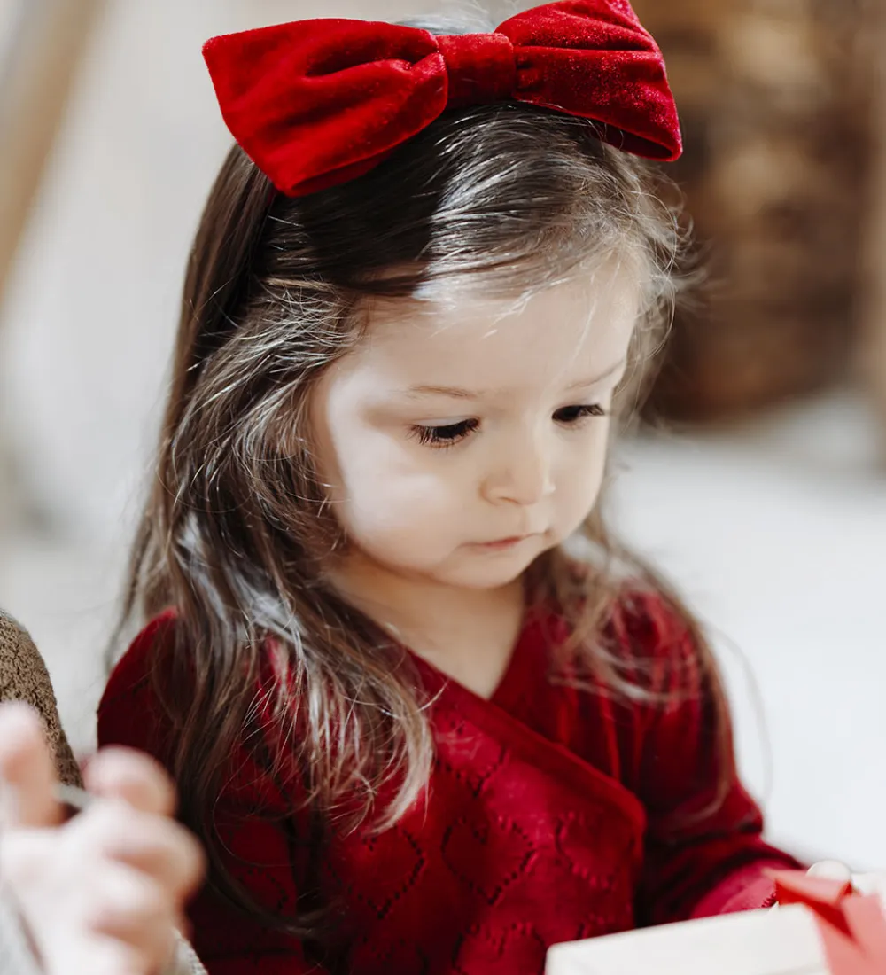 Hårbøjle - HCFannie - Teaberry m. Sløjfe|Hust and Claire New