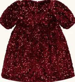 Kjole - HCKaroline - New Maroon m. Pailletter|Hust and Claire Discount