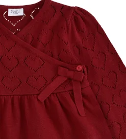 Kjole - Strik - HCKarina - Teaberry m. Hulmønste|Hust and Claire