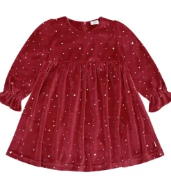 Kjole - Velour - HCDonna - Teaberry m. Guld|Hust and Claire New