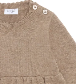 Kjolebody - HCKlara - Strik - Biscuit m. Blomste|Hust and Claire Outlet