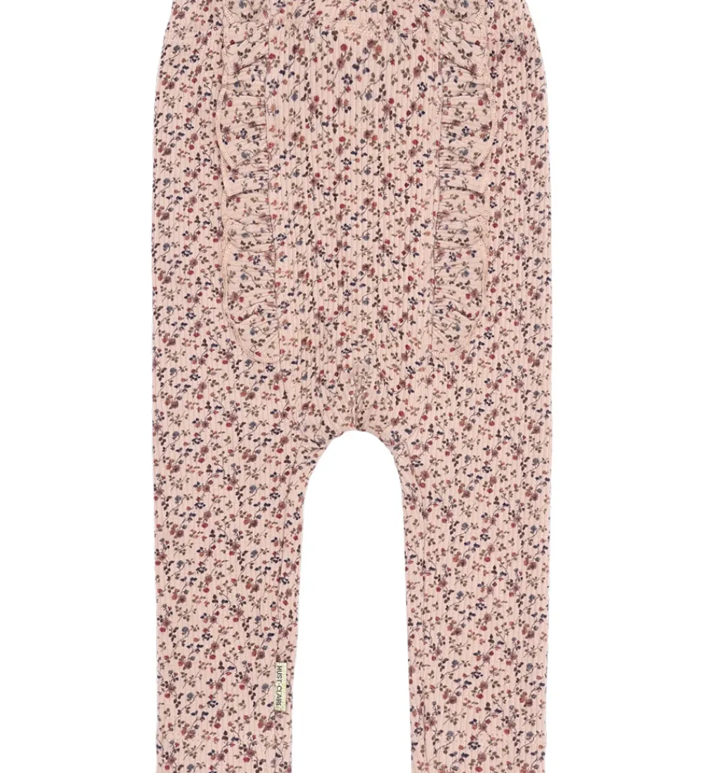 Leggings - HCLaerke - Rugby Tan m. Blomster|Hust and Claire Online