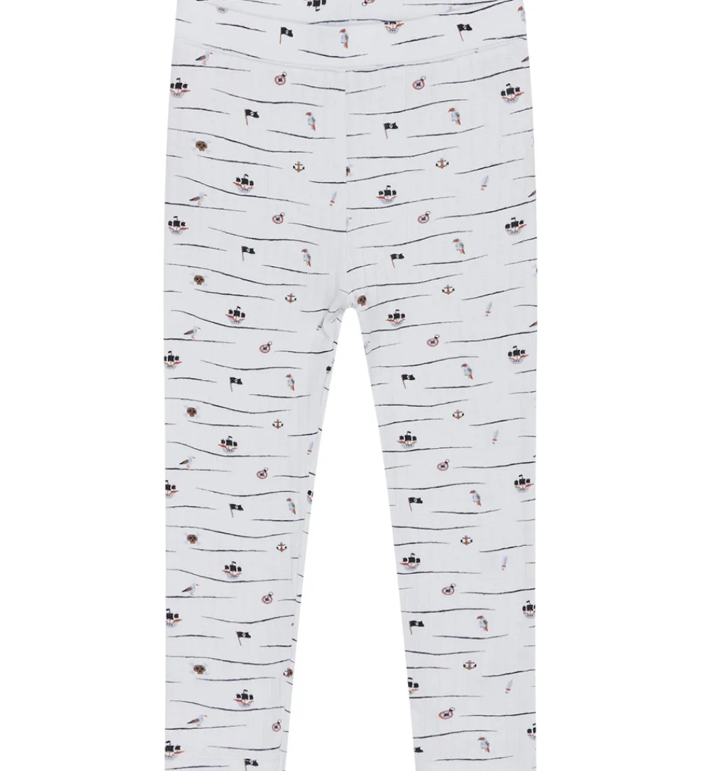 Leggings - Bambus - HCLudo - Water m. Print|Hust and Claire Outlet