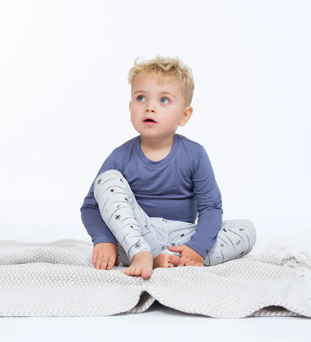 Leggings - Bambus - HCLudo - Water m. Print|Hust and Claire Outlet