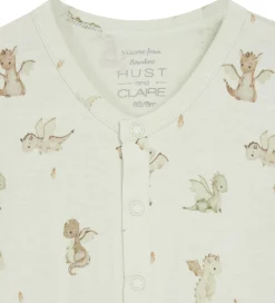 Natdragt - Bambus - Milu - Green Hint m. Print|Hust and Claire Discount