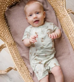 Natdragt - Bambus - Milu - Green Hint m. Print|Hust and Claire Discount