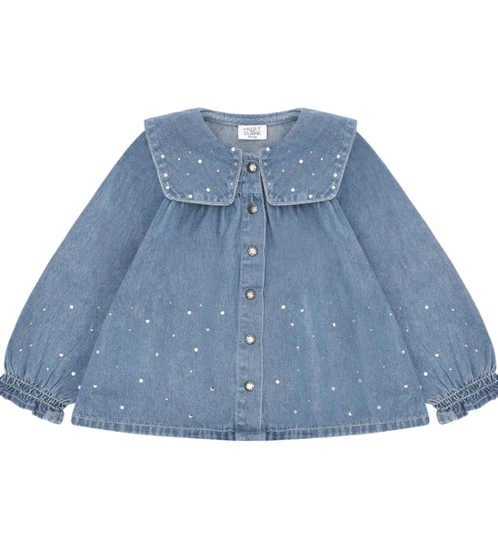 Skjorte - HCKaroline - Blue Denim m. Similisten|Hust and Claire Clearance