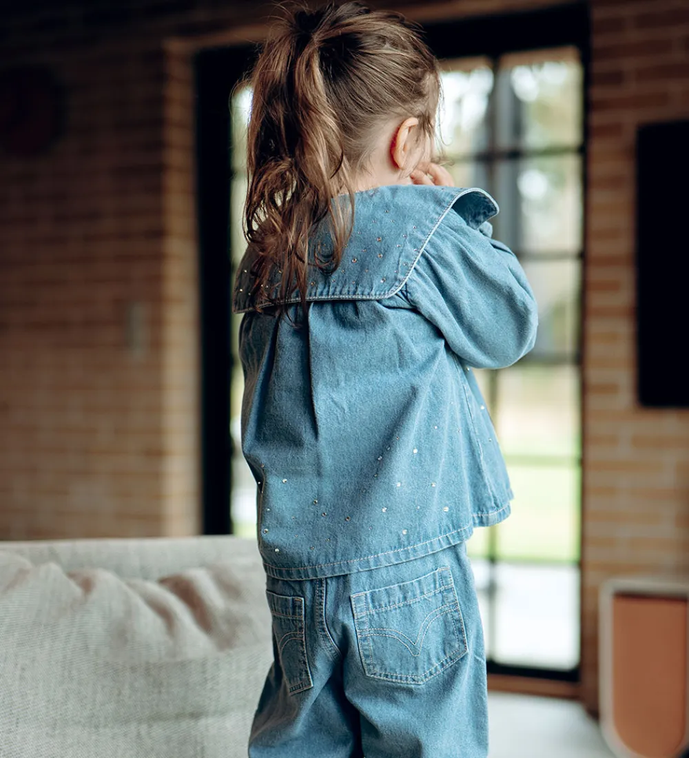 Skjorte - HCKaroline - Blue Denim m. Similisten|Hust and Claire Clearance