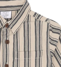 Skjorte - Bomuld/Hør - Rollo - Blues|Hust and Claire