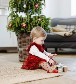 Strømpebukser - HCFrankie - Biscuit m. Hjerter|Hust and Claire Clearance