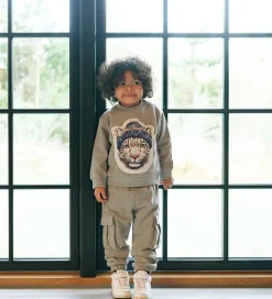 Sweatshirt - HCSejer - Tile Grey Melange m. Tige|Hust and Claire Best